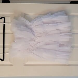 BuddyLove Powder Puff Strapless Tulle Mini Dress